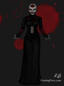Artwork of female Hellraiser style cenobite