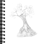 Sketch of a crystal tree